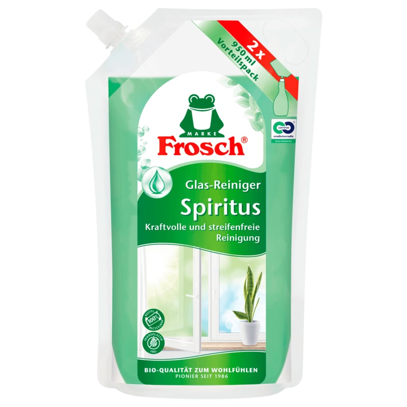 Frosch Spiritus Glas-Reiniger Nachfüller 950ml